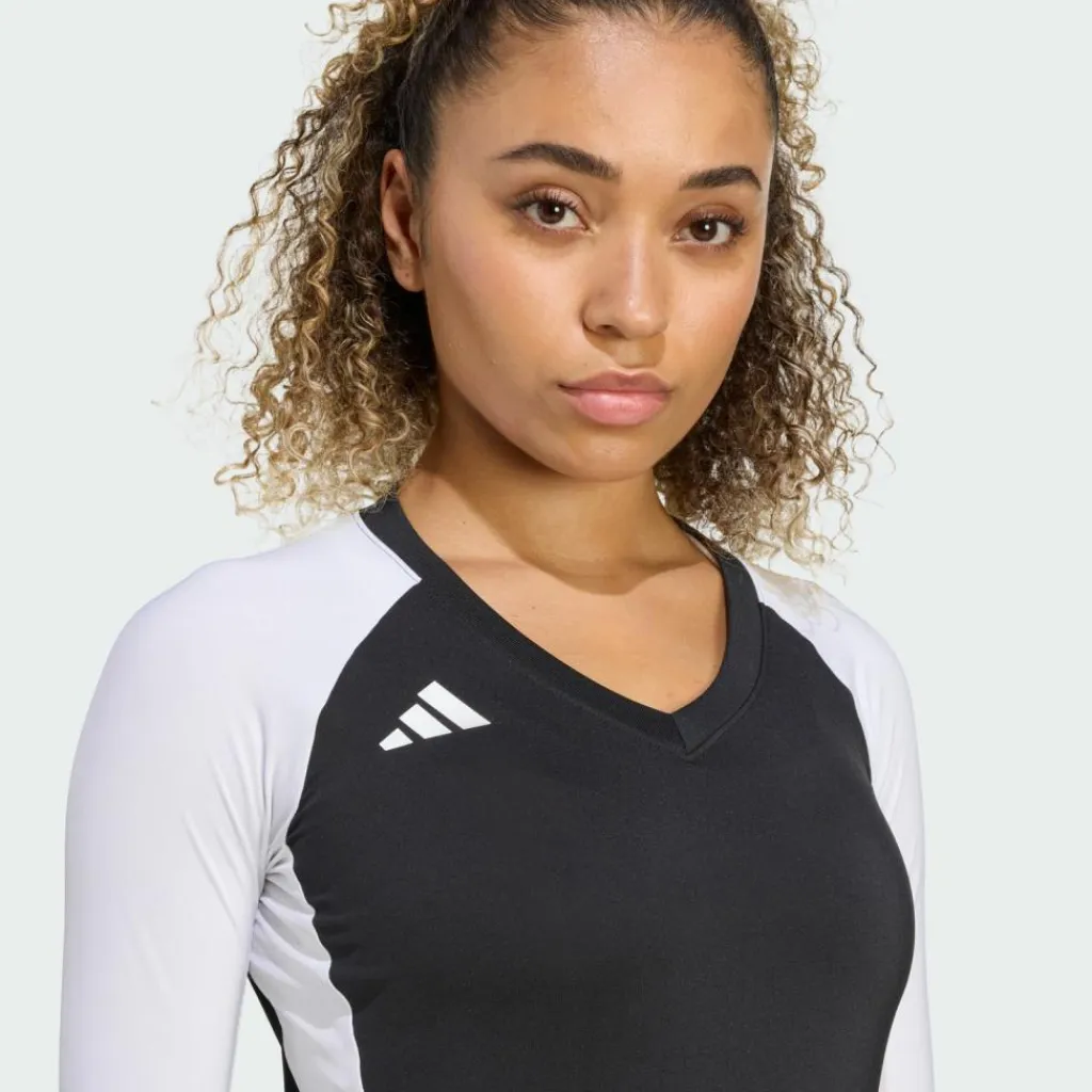adidas Volleyball<· Quickset Langärmeliges Volleyballtrikot Black