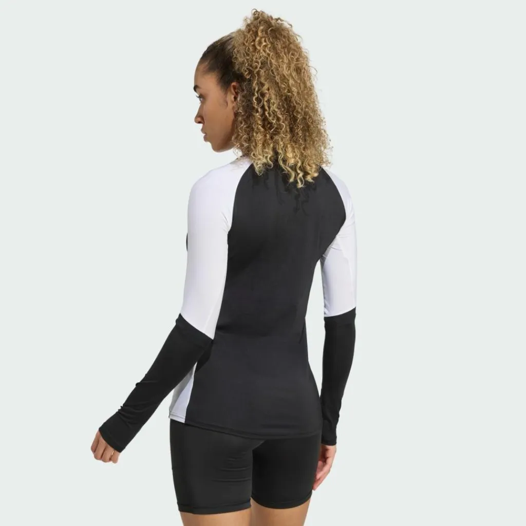 adidas Volleyball<· Quickset Langärmeliges Volleyballtrikot Black