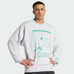 adidas Pullover & Sweats<· Real Madrid Heritage Sweatshirt Light Grey Heather