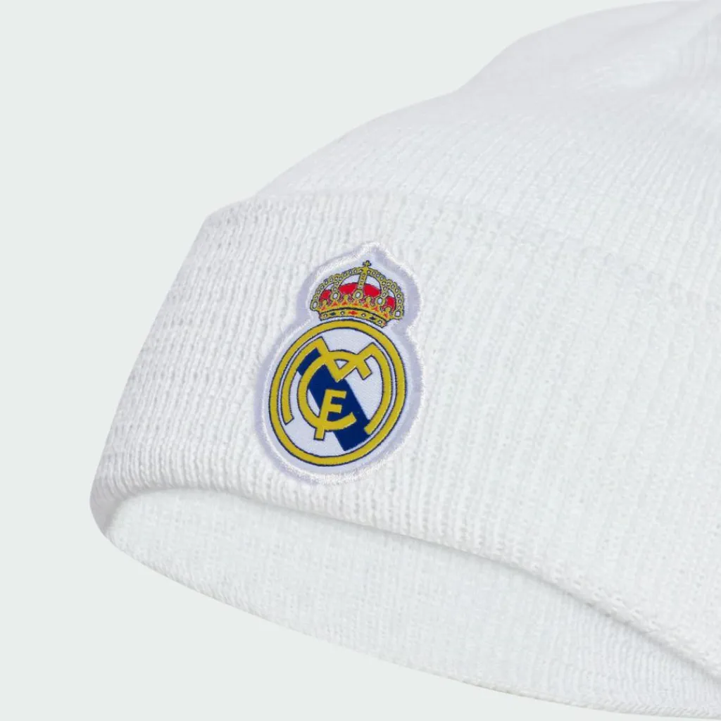 adidas Kopfbedeckungen|Fußball<· Real Madrid Beanie White / Light Solid Grey