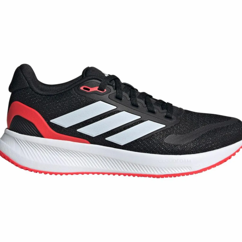 adidas Laufen|Laufschuhe<· Runfalcon 5 Jr core black-ftwr white-lucid red