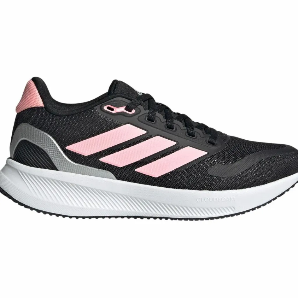 adidas Laufen|Laufschuhe<· Runfalcon 5 Jr core black-pink spark-silver met