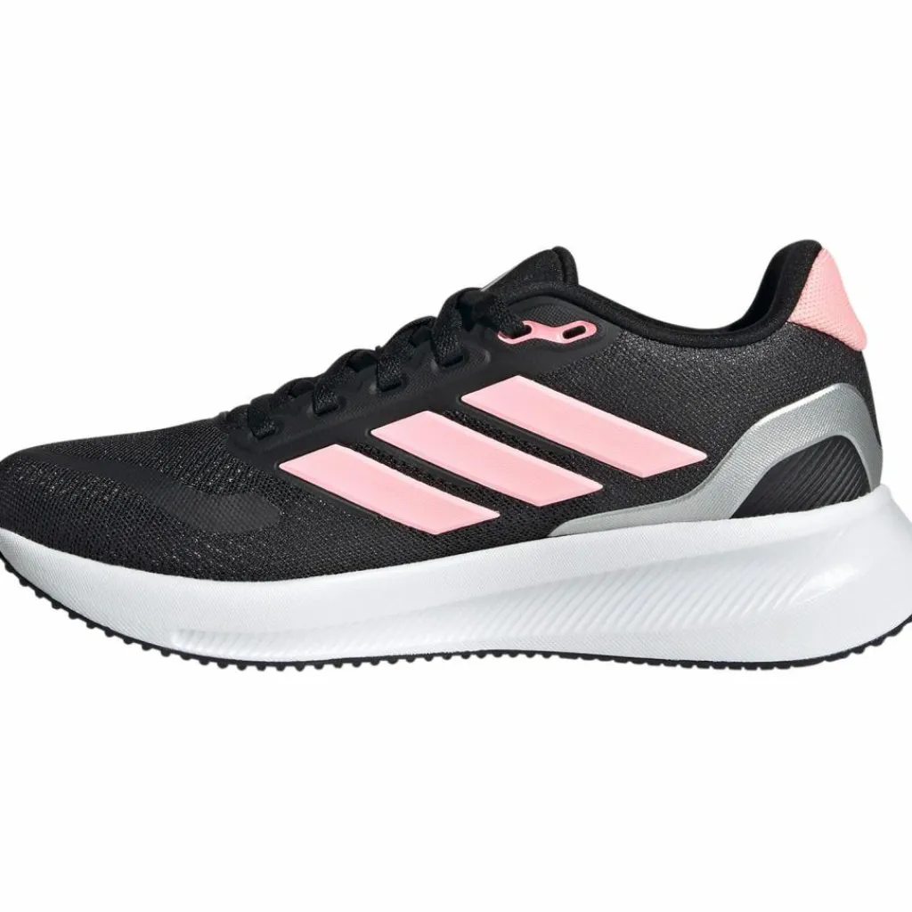 adidas Laufen|Laufschuhe<· Runfalcon 5 Jr core black-pink spark-silver met