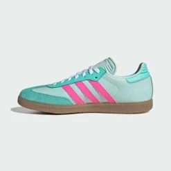 adidas Fußball|Fußball<· Samba Messi Schuh Halo Mint / Lucid Pink / Gum