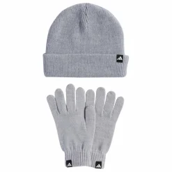 adidas Skateboarding<· Set aus Handschuhen und Mütze Light Grey Heather / White