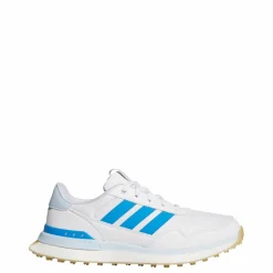 adidas Multifunktionsschuhe<· S2G 26 Leather Spikeless Golfschuh Cloud White / Lucid Ray Blue / Crystal Sky