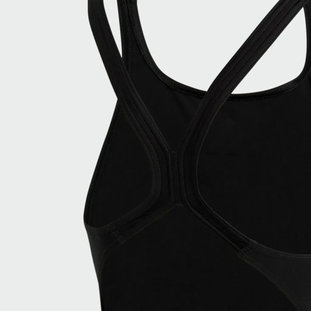 adidas Schwimmen<· Solid Small Logo Badeanzug Black / White