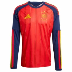 adidas Trikots<· Spanien 26 langärmliges Heimtrikot Vivid Red