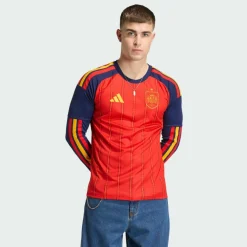 adidas Trikots<· Spanien 26 langärmliges Heimtrikot Vivid Red