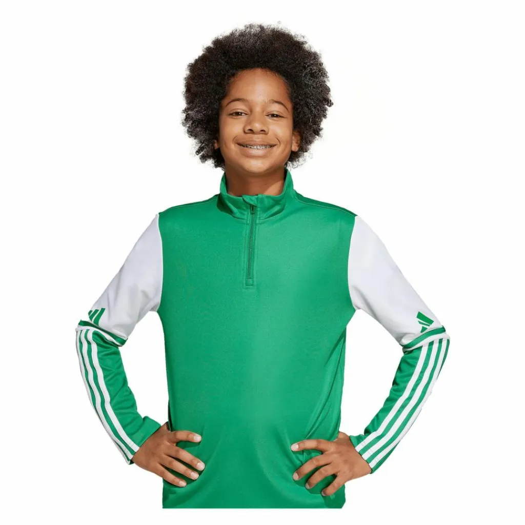 adidas Fußball|Pullover & Sweats<· Squadra 25 HalfZip Sweatshirt Kids gruenweiss