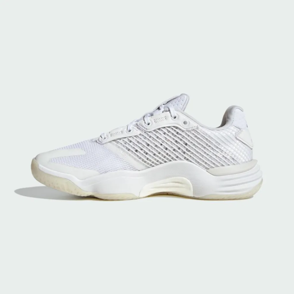 adidas Hallenschuhe<· Stabil 16 Indoor Schuh Cloud White / Silver Metallic / Grey One