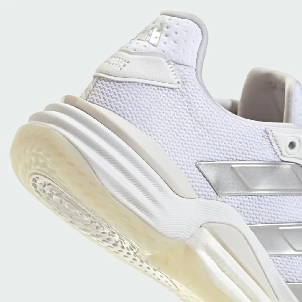 adidas Hallenschuhe<· Stabil 16 Indoor Schuh Cloud White / Silver Metallic / Grey One