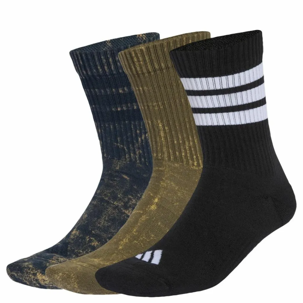 adidas Skateboarding|Socken<· Stonewash Crew Socken, 3 Paar Aurora Ink / Olive Strata / Black / White
