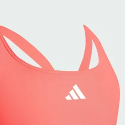 adidas Schwimmen<· 3-Streifen C-Back Kids Badeanzug Semi Lucid Red / White