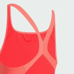 adidas Schwimmen<· 3-Streifen C-Back Kids Badeanzug Semi Lucid Red / White