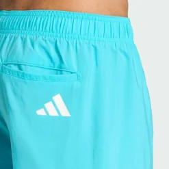 adidas Schwimmen<· 3-Streifen 8-Inch Badeshorts Lucid Cyan / White