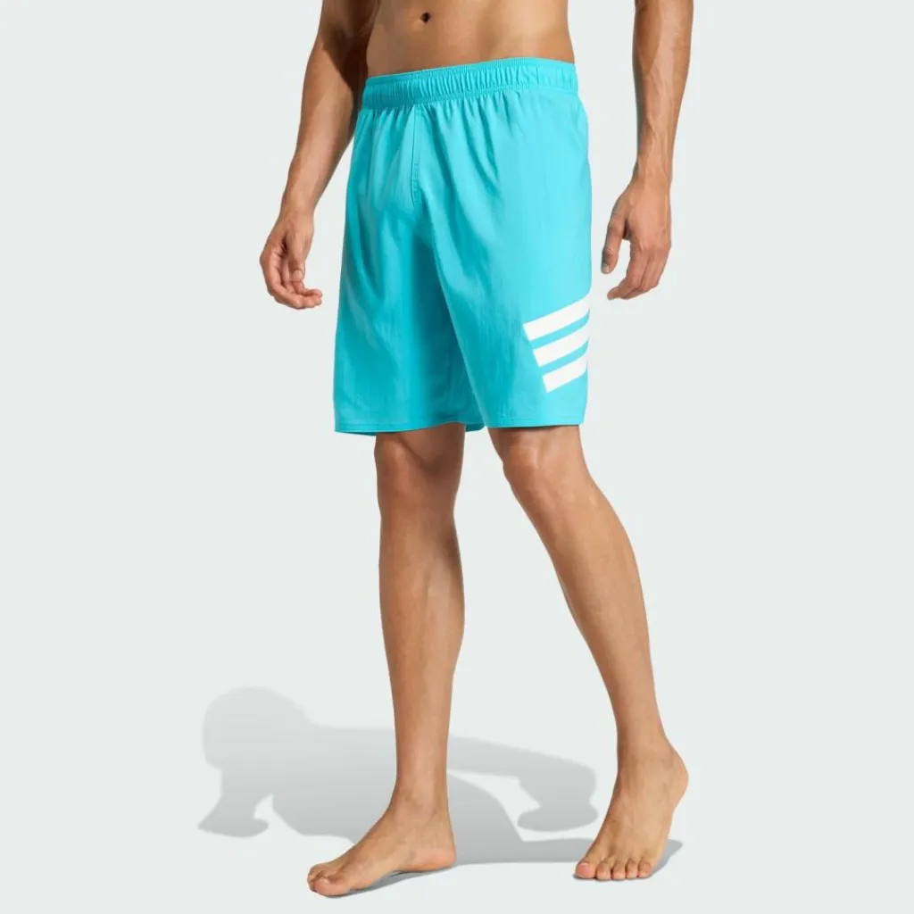 adidas Schwimmen<· 3-Streifen 8-Inch Badeshorts Lucid Cyan / White