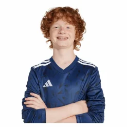 adidas Trikots<· Team Icon 25 Trikot langarm Kids blauweiss