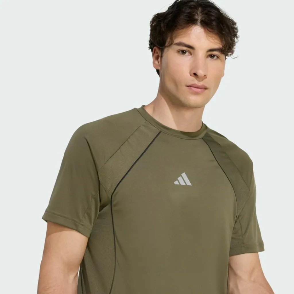 adidas Shirts<· Tech Apparel CLIMACOOL T-Shirt Olive Strata
