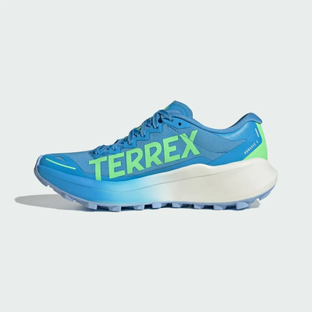 adidas Trailrunning|Laufschuhe<· Terrex Agravic 4 Trail Running Schuh Blue Burst / Off White / Lime Burst