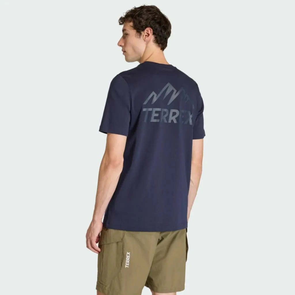 adidas Wanderschuhe<· TERREX MOUNTAIN T-SHIRT MIT GRAFIK Legend Ink