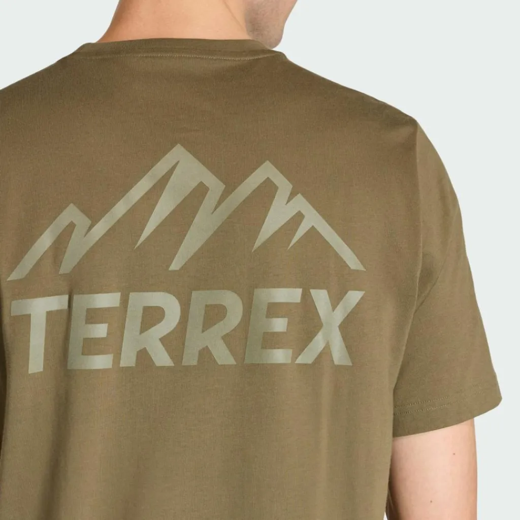 adidas Wanderschuhe<· TERREX MOUNTAIN T-SHIRT MIT GRAFIK Olive Strata