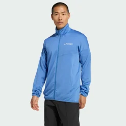 adidas Fleecejacken<· Terrex Xperior Climawarm leichte Ray Blue