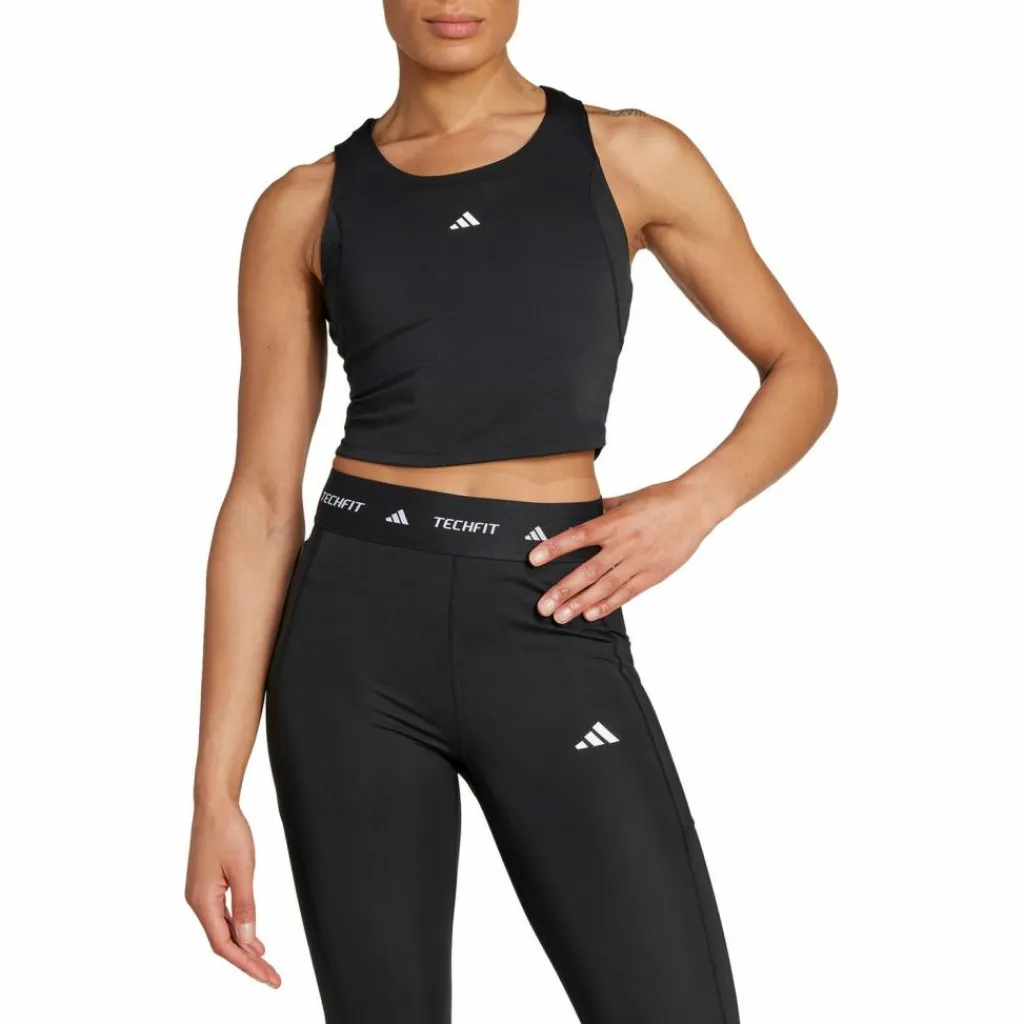 adidas Tops & Tanks<· TF CROP black