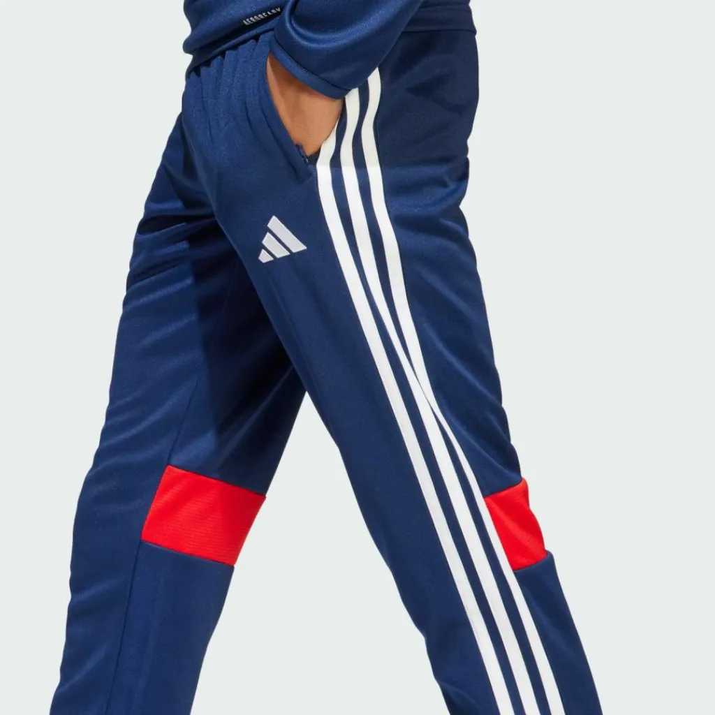 adidas Fußball|Hosen<· Tiro 25 Essentials Kids Trainingshose Team Navy / Red