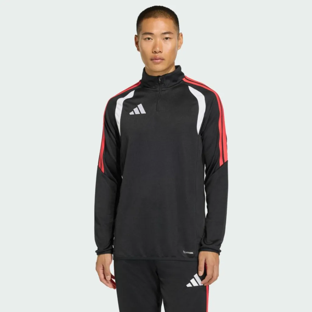 adidas Fußball<· Tiro 26 League Trainingsoberteil Black / Semi Lucid Red