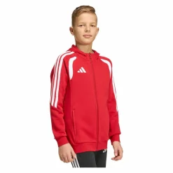 adidas Fußball|Jacken<· Tiro 26 League Kapuzenjacke Kids rotweiss