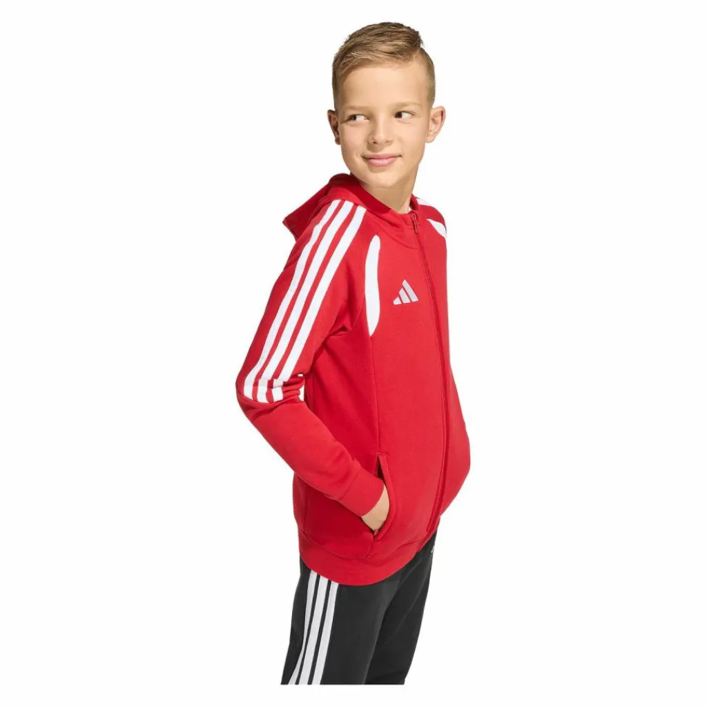 adidas Fußball|Jacken<· Tiro 26 League Kapuzenjacke Kids rotweiss