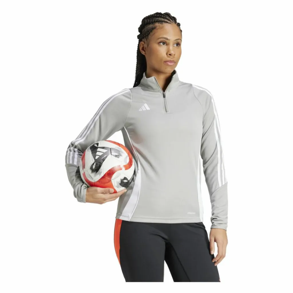 adidas Pullover & Sweats<· Tiro 24 Trainingsjacke Damen grauweiss