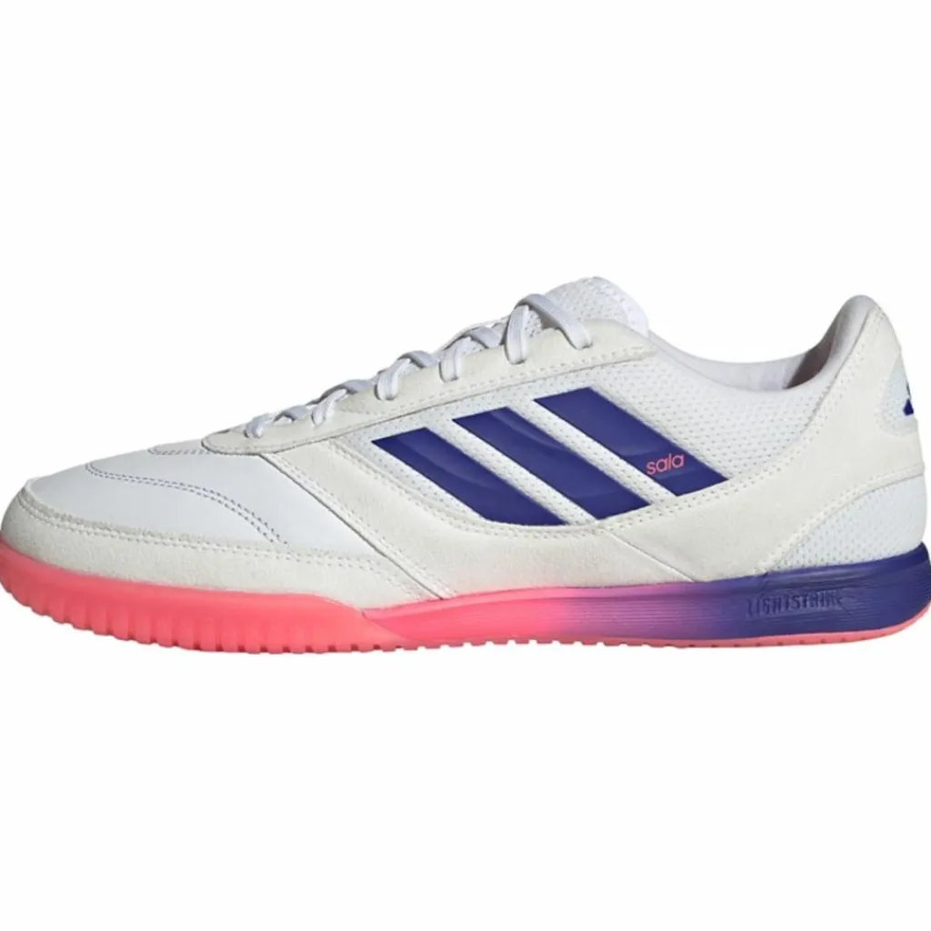 adidas Fußball|Hallenschuhe<· TOP SALA COMPETITION II Fußballschuh, Cloud White / Pure Purple / Solar Turbo