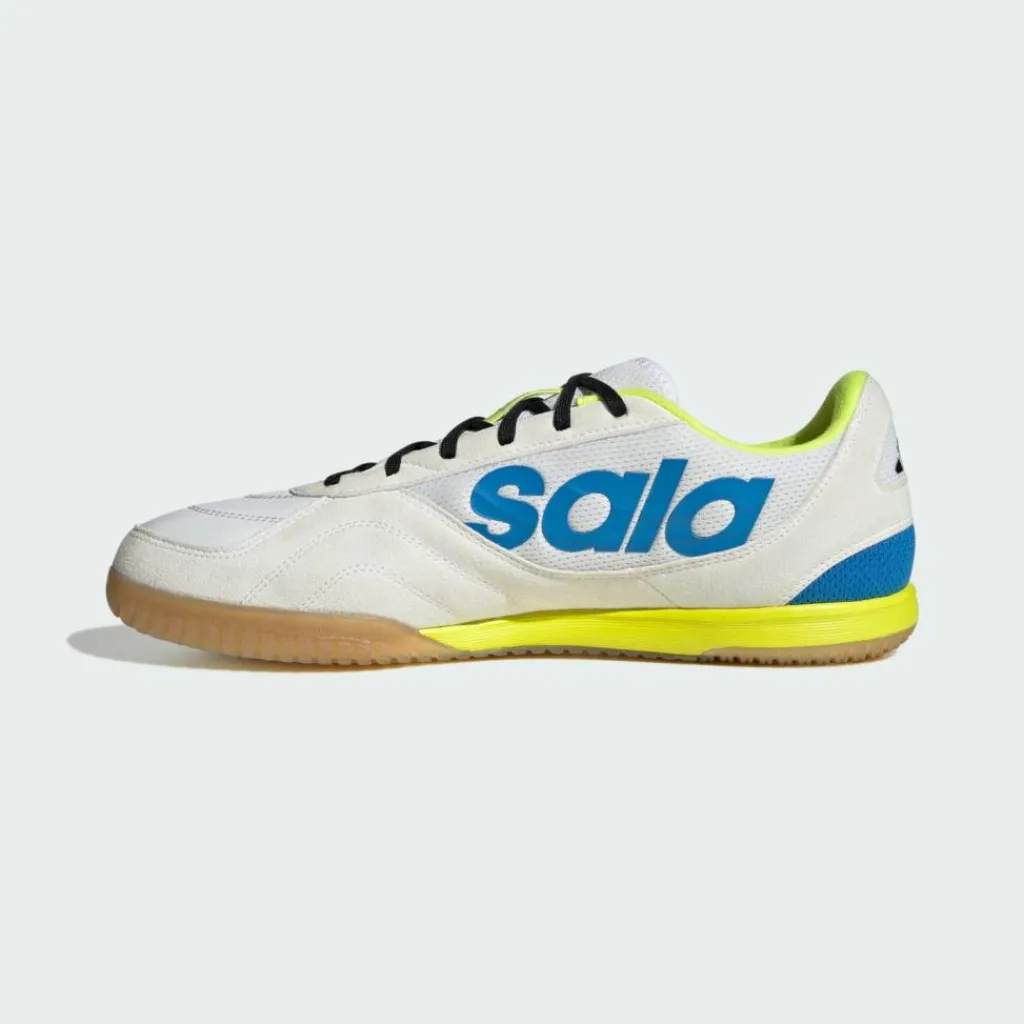 adidas Fußballschuhe|Hallenschuhe<· TOP SALA COMPETITION II Fußballschuh, Cloud White / Lucid Ray Blue / Solar Yellow