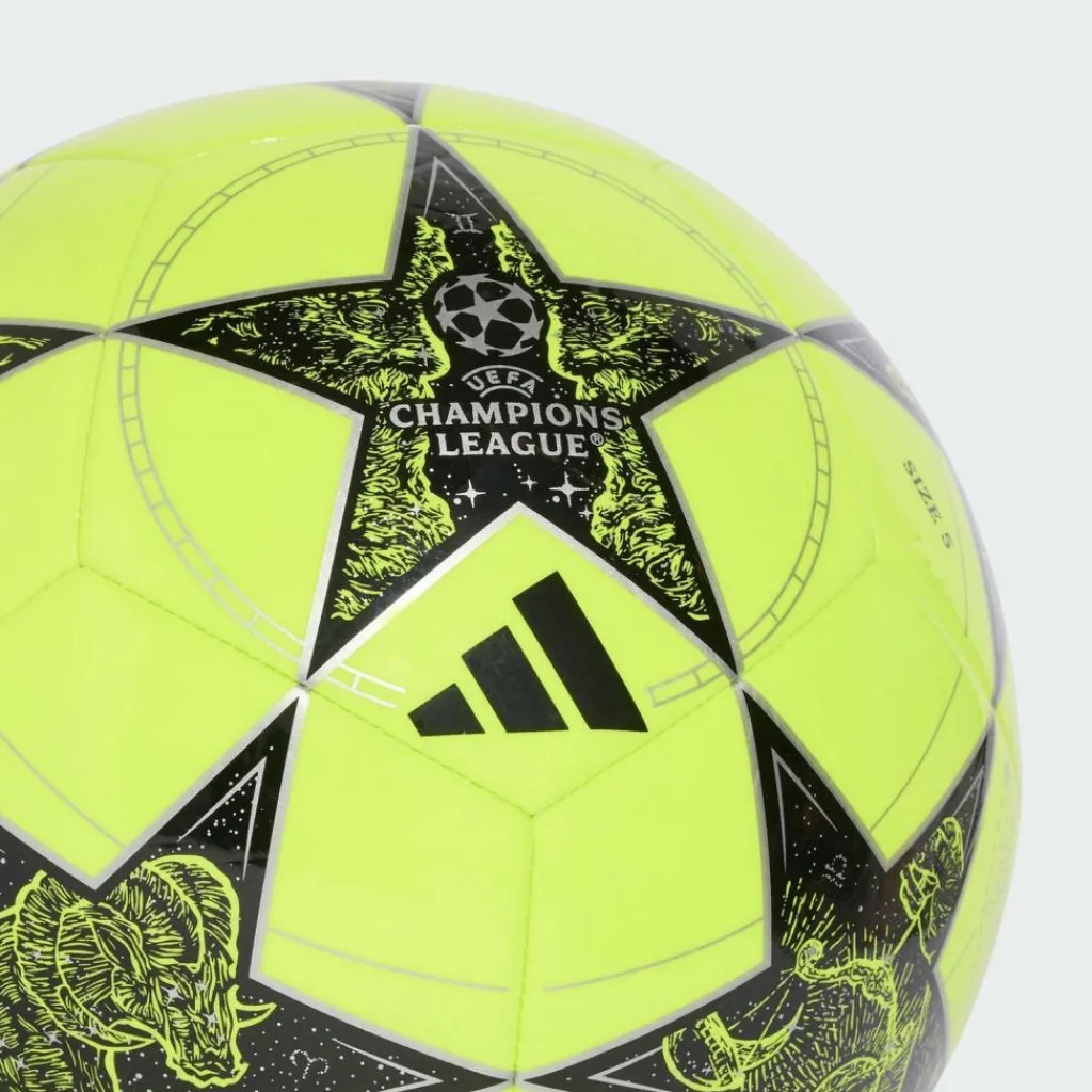 adidas Bälle<· UCL Club 25/26 League Stage Ball Solar Yellow / Black / Silver Metallic