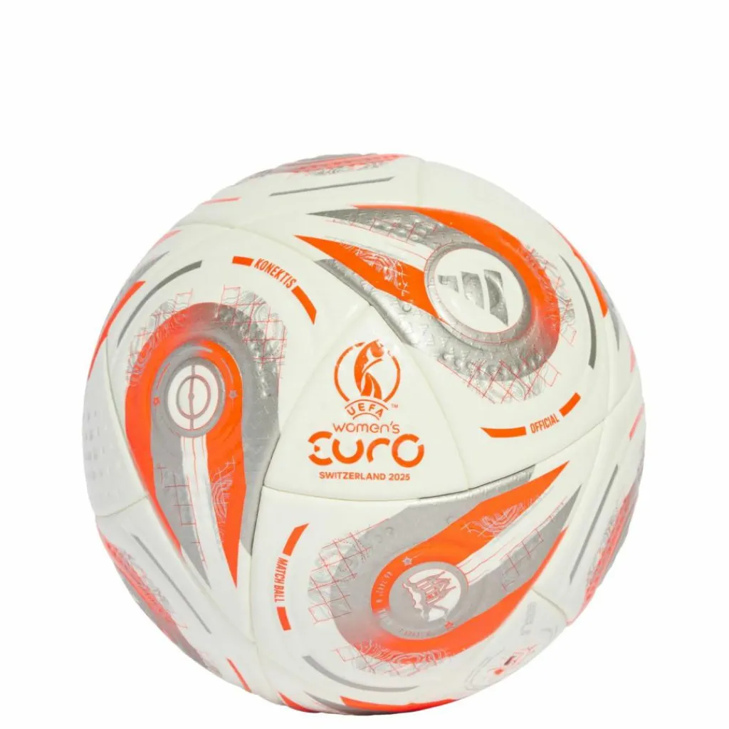 adidas Bälle<· UEFA Women's EURO25™ Final Pro Ball White / Silver Metallic / Multi / Lucid Lemon