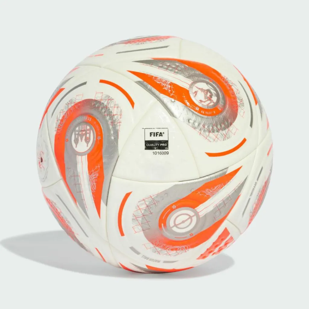adidas Bälle<· UEFA Women's EURO25™ Final Pro Ball White / Silver Metallic / Multi / Lucid Lemon