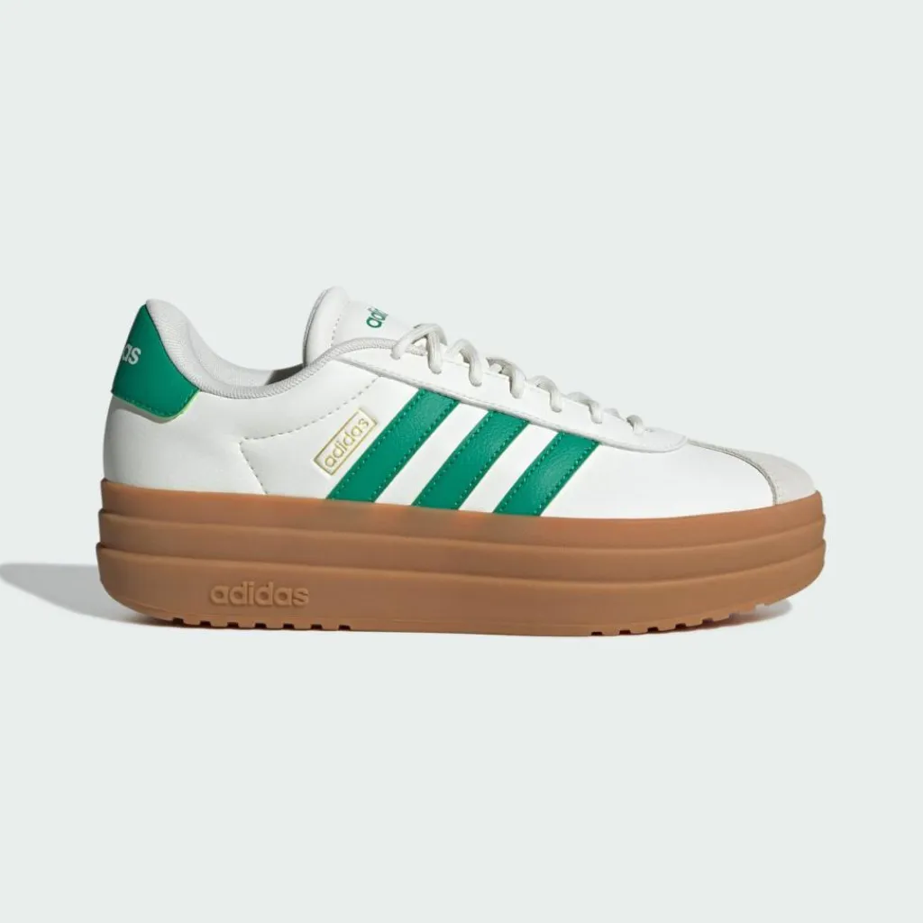 adidas Fitnessschuhe<· VL Court Bold Schuh Core White / Court Green / Gold Metallic