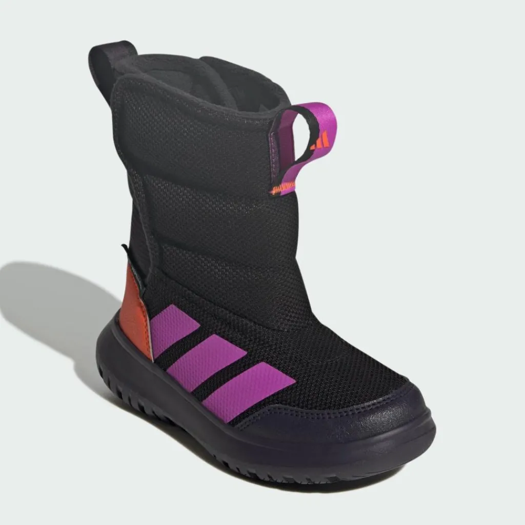 adidas Sneaker<· Winterplay Schuhe Kids Core Black / Purple Burst / Impact Orange