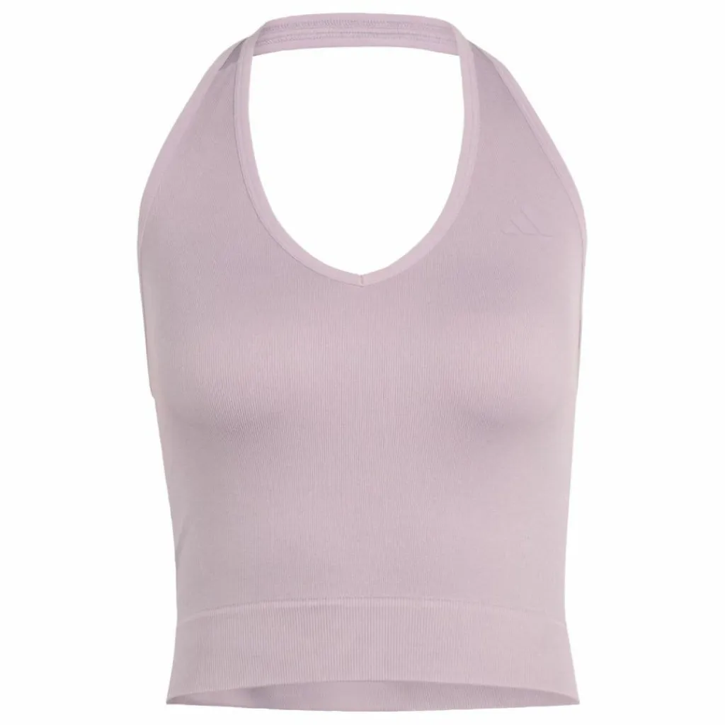 adidas Tops & Tanks<· Workout Essentials Knit Neckholder Preloved Fig