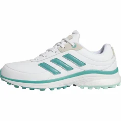 adidas Multifunktionsschuhe<· Zoysia Spikeless Golfschuh Cloud White / Powder Teal / Semi Flash Aqua