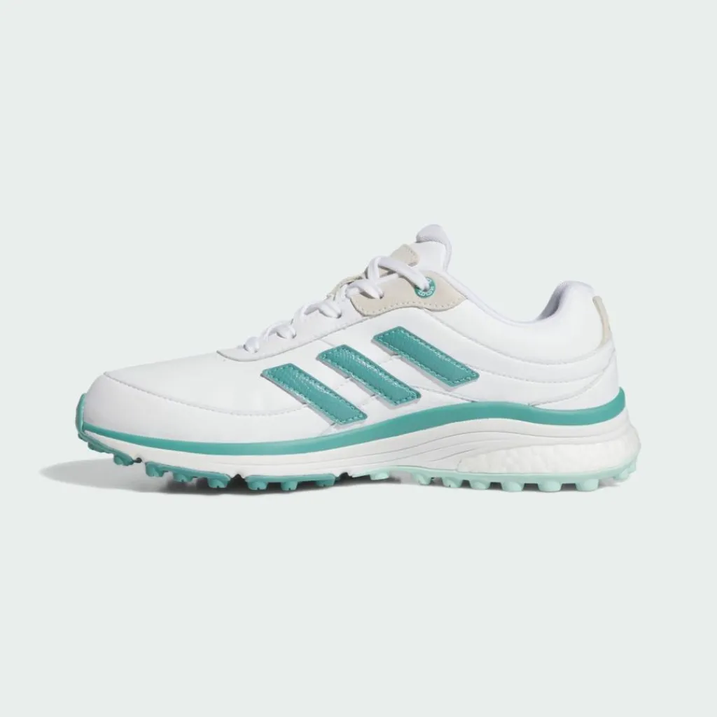 adidas Multifunktionsschuhe<· Zoysia Spikeless Golfschuh Cloud White / Powder Teal / Semi Flash Aqua