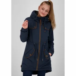 ALIFE AND KICKIN Winterjacken<· CHARLOTTE II COAT navy
