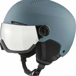 ALPINA Skihelme|Schutzausrüstung<· Arber Visor Q-Lite dirt-blue matt