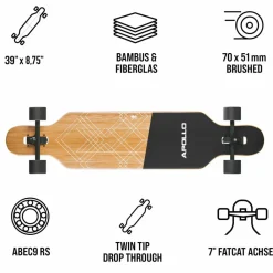 Apollo Skateboarding<· Black Bali Power Slide schwarz-weiß