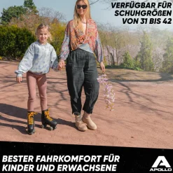 Apollo Inlineskating<· Classic Roller Retro lunanova-schwarzgold