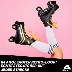 Apollo Inlineskating<· Classic Roller Retro lunanova-schwarzgold