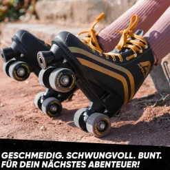 Apollo Inlineskating<· Classic Roller Retro lunanova-schwarzgold