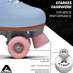 Apollo Inlineskating<· Classic Roller Retro nightfever-blue